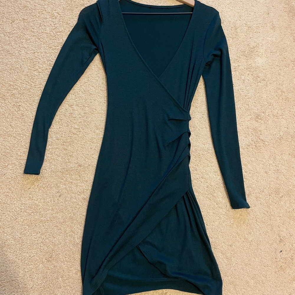 Deep blue-green dress